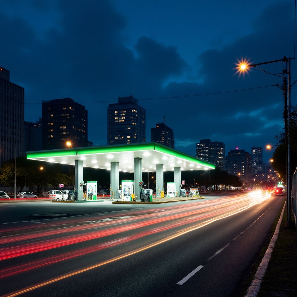 Estación YPF urbana en Buenos Aires